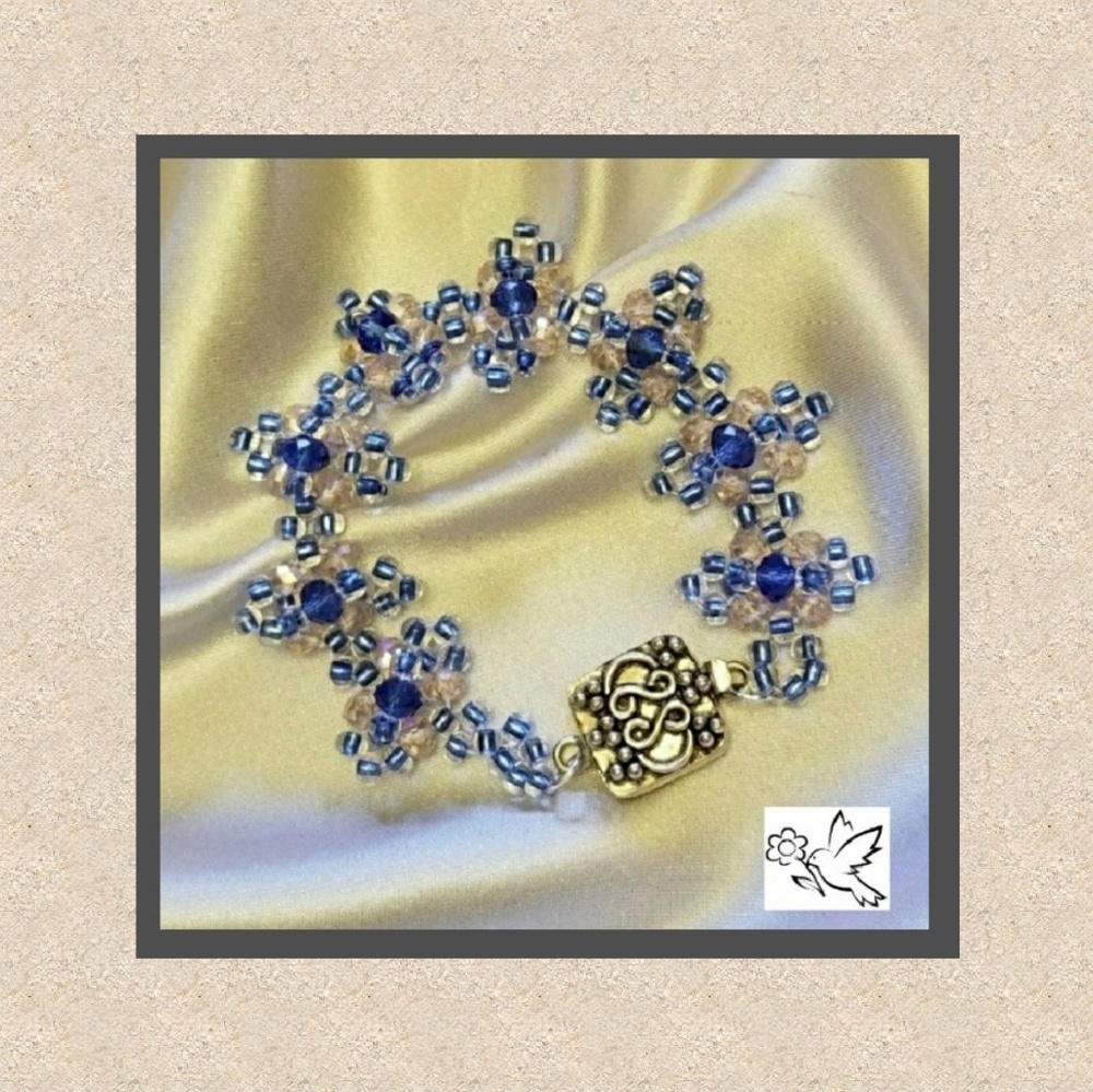 Crystal bead bracelet